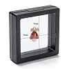 Square Transparent PE Thin Film Suspension Jewelry Display Box CON-D009-01B-03-4