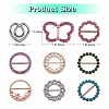 9Pcs 9 Style Alloy Rhinestone Buckles DIY-SZ0008-58-2