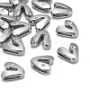 Letter Slider Beads for Watch Band Bracelet Making ALRI-O012-V-NR-1