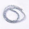 Electroplate Glass Faceted Rondelle Beads Strands EGLA-D020-3x2mm-18-2