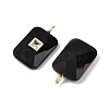 Natural Obsidian Pendants G-I391-03G-12-2