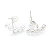 Brass Stud Earring Findings EJEW-O106-11P-2