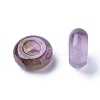 Natural Amethyst European Beads G-G740-12x6mm-13-2