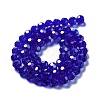 Electroplate Transparent Glass Beads Strands EGLA-A035-T8mm-A06-2