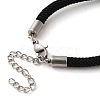 Milan Cord & 304 Stainless Steel Bracelets Making LS-MAK-H004-02E-P01-3