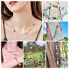 135G 9 Colors Spray Painted Transparent Glass Beads GLAA-TA0002-71-8