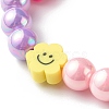 Opaque Acrylic Beads Stretch Bracelet Sets for Kids BJEW-JB06403-8