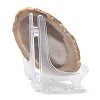 Printed Natural Agate Slice Stone Ornament DJEW-M011-02G-2