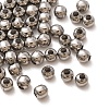 Non-Tarnish 304 Stainless Steel Round Seamed Beads A-STAS-R032-3mm-01-1