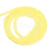 Baking Paint Transparent Glass Beads Strands DGLA-F029-J2mm-06-3
