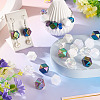 20Pcs UV Plating Acrylic Beads OACR-TADJ0001-05-5