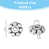 600Pcs Tibetan Style Alloy Daisy Spacer Beads FIND-DC0005-31AS-2