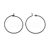 316L Surgical Stainless Steel Hoop Earring Findings X-STAS-D164-01B-3