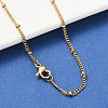 304 Stainless Steel Chain Necklaces MAK-L015-40G-3