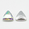 Pointed Back Glass Rhinestone Cabochons RGLA-T087-12mm-05-2