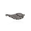 Brass Micro Pave Cubic Zirconia Links Connector Charms KK-WH0081-94B-1