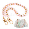 Round Plastic Imitation Pearl Beads Bag Extender Chains HJEW-TAC0083-1
