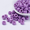 Opaque Acrylic European Beads X-PL338-7-2