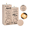 Wood Candle Holder AJEW-WH0268-001-3
