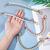 4Pcs 4 Colors ABS & Iron & Alloy & PU Leather Handbag Chain Straps FIND-HS0001-36A-3