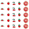 50Pcs 5 Styles Alloy Enamel Pendants ENAM-SC0005-65-1
