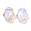 Electroplate Transparent Glass Pendants GLAA-A008-01D-2