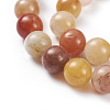 Natural Topaz Jade Bead Strands G-G782-17-3