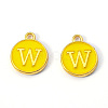 Golden Plated Alloy Enamel Charms X-ENAM-S118-09W-2