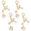 Alloy Enamel Pendant Keychains HJEW-FS00052-02-2