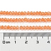 Baking Paint Transparent Glass Beads Strands DGLA-A034-J2mm-B03-5