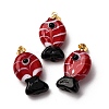 Handmade Lampwork Pendants LAMP-A007-01G-02-01-1