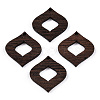 Natural Wenge Wood Pendants WOOD-T023-44-1