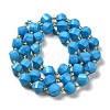 Dyed Natural Howlite Beads Strands G-G023-B01-02A-3