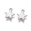 Tarnish Resistant 304 Stainless Steel Charms X-STAS-G190-27P-B-1