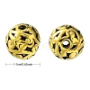 Tibetan Style Hollow Alloy Beads TIBEB-YW0001-11G-2