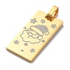 Christmas Ion Plating(IP) 304 Stainless Steel Pendants STAS-Z098-37G-2