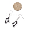 304 Stainless Steel Musical Note Dangle Earrings EJEW-MZ00619-4