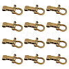 12Pcs Tibetan Style Alloy D-Ring Anchor Shackle Clasps FIND-FH0008-01-1