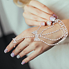2Pcs 2 Style Crystal Rhinestone Tennis Ring Bracelet BJEW-AN0001-11-6