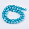 Natural White Jade Bead Strands G-R166-8mm-M2-2