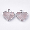 Natural & Synthetic Mixed Stone/Shell Pendants STAS-T043-01-2