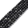 Natural Silver Obsidian Beads Strands G-D083-01D-1