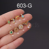 316L Surgical Stainless Steel Micro Pave Cubic Zirconia Cartilage Earrings WG7DF17-03-1