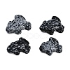 Natural Snowflake Obsidian Carved Beads G-K383-17C-1