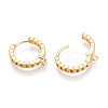 Brass Hoop Earring Findings KK-N267-34G-3