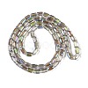 Electroplate Glass Beads Strands GLAA-Q101-02A-HP03-2