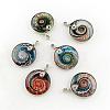 Handmade Silver Foil Lampwork Pendants FOIL-S135-01-B-2