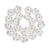 Handmade Silver Foil Lampwork Beads Strands FOIL-T004-03F-2
