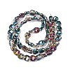 Electroplate Glass Beads Strands EGLA-N012-07V-2