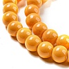 Painted Glass Bead Strands DGLA-S071-6mm-22-4